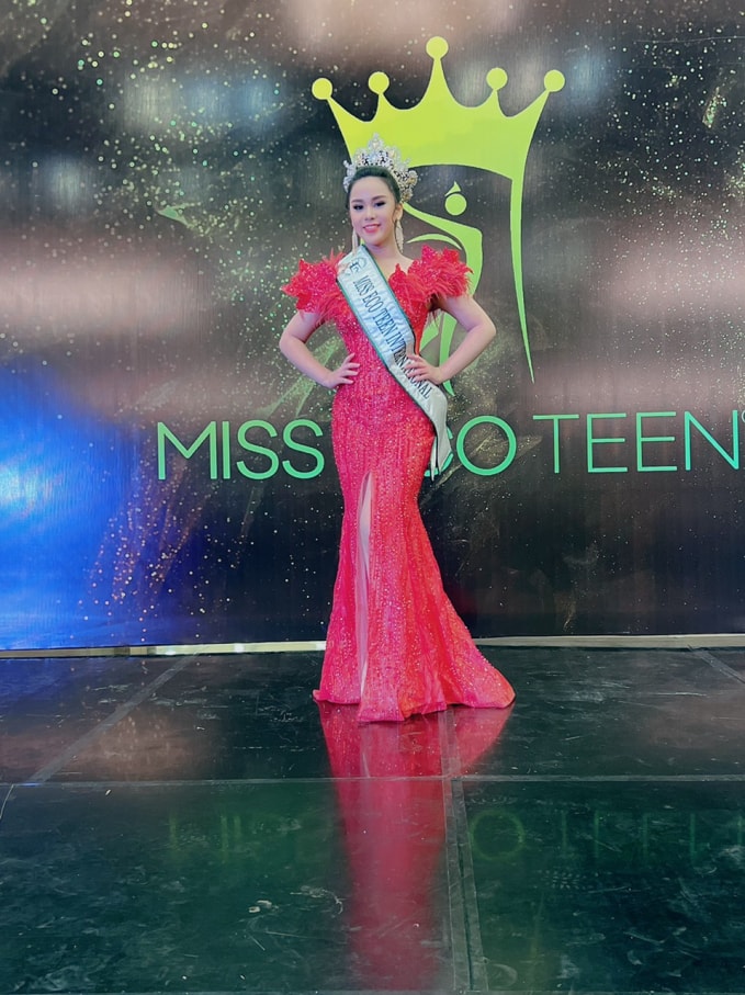 bella vu huyen dieu long lay dang quang miss eco teen international 2021 hinh 6