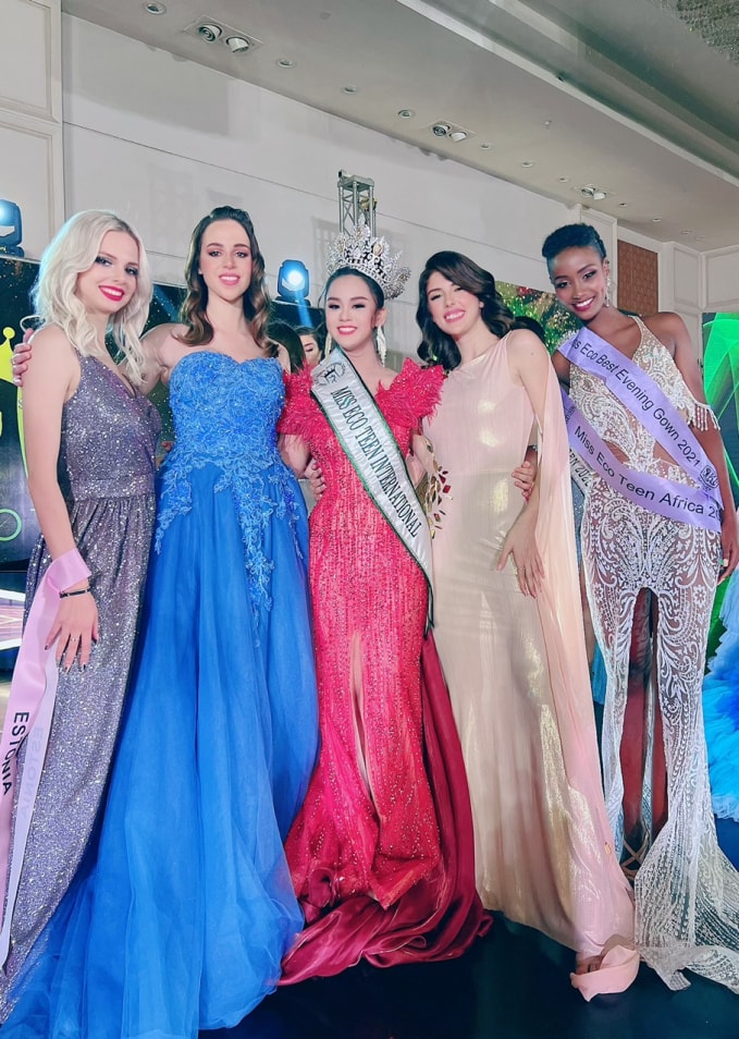 bella vu huyen dieu long lay dang quang miss eco teen international 2021 hinh 8
