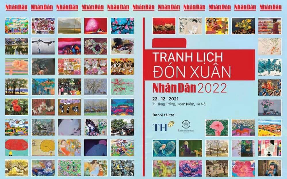 to chuc trien lam tranh lich don xuan cua bao nhan dan hinh 1