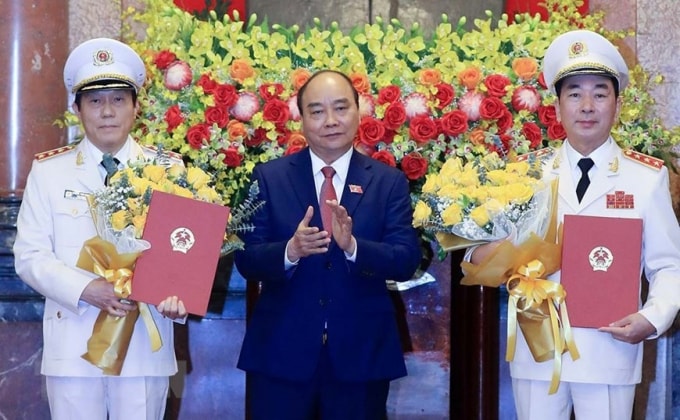 2 thu truong bo cong an duoc thang quan ham thuong tuong hinh 1