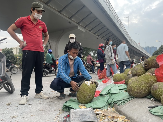 nong san cho giai cuu nam la liet tren via he ha noi cua dau con xot hinh 3
