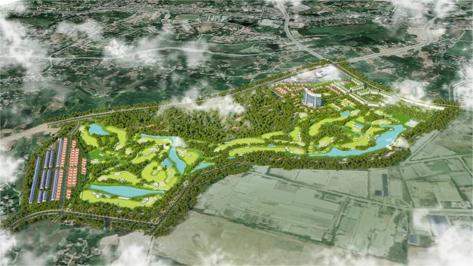 sap dong tho quan the nghi duong san golf flc phu tho hinh 1