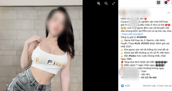 san ca cuoc no ro tren mang xa hoi su dung hinh anh gai xinh thieu vai de cau khach hinh 2