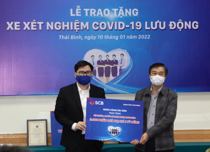 scb tiep tuc chuoi hoat dong trao tang xe xet nghiem luu dong tai thai binh va thanh hoa hinh 1