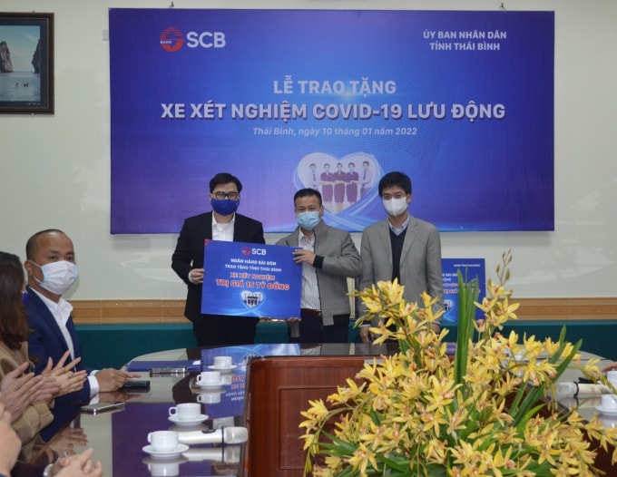 scb tiep tuc chuoi hoat dong trao tang xe xet nghiem luu dong tai thai binh va thanh hoa hinh 2