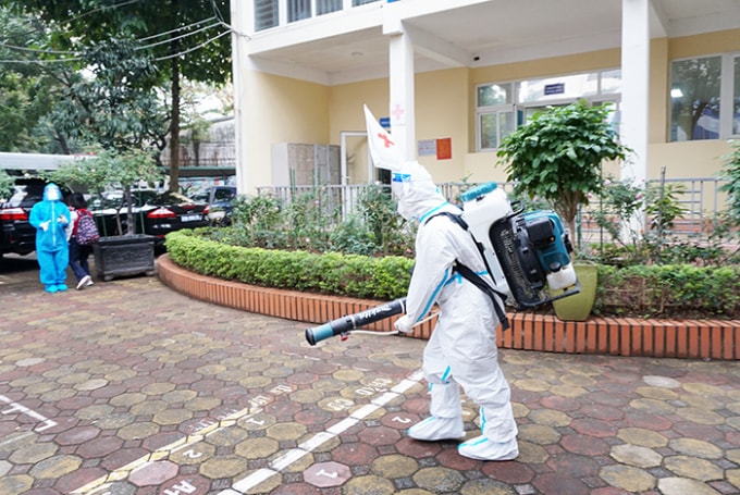 ha noi to chuc dien tap cong tac don hoc sinh tro lai truong hoc hinh 7