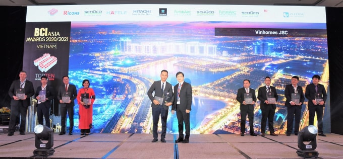 vinhomes duoc vinh danh chu dau tu hang dau viet nam tai bci asia awards hinh 1