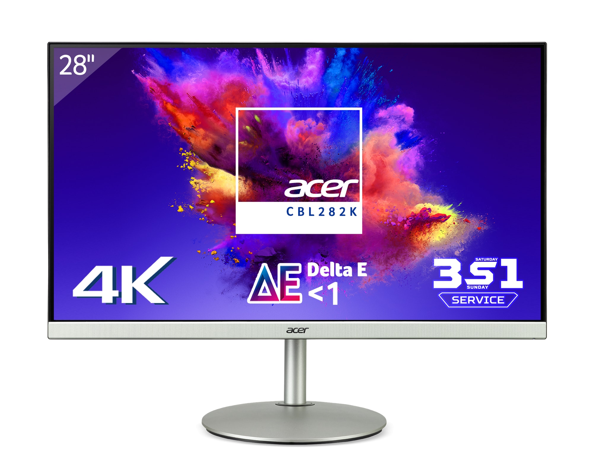 acer ra mat man hinh 28 inch danh cho dan do hoa co do phan giai 4k nhung gia chi 999 trieu hinh 1