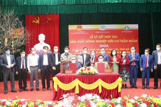tap doan que lam hop tac nong nghiep tuan hoan o huyen vu quang hinh 1