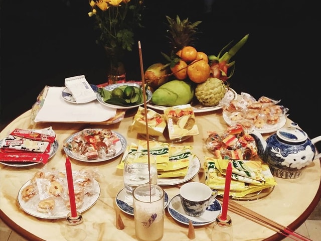chuan bi mam co cung giao thua tet nham dan 2022 don gian va day du nhat hinh 2
