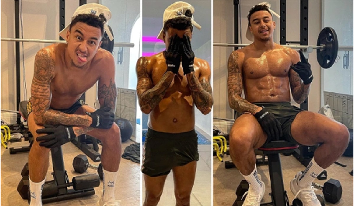 lingard vui dau tap gym than hinh hoan hao nhu ronaldo hinh 1