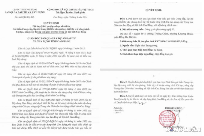 ban qlda dau tu va xay dung cao bang mua nhieu thiet bi voi gia chenh cao bat thuong hinh 1