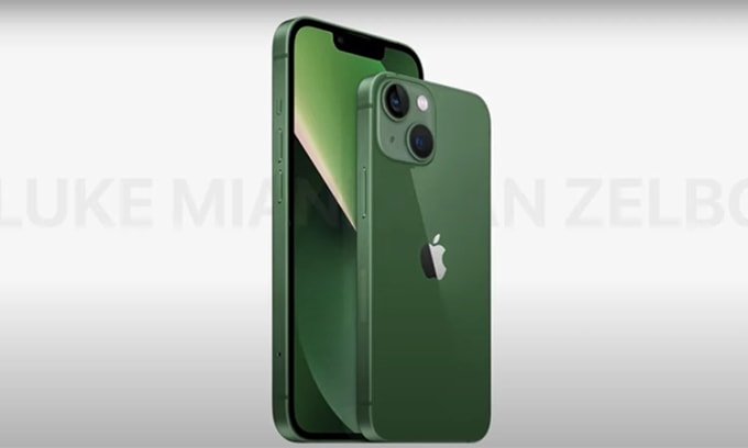 lo dien iphone 13 mau xanh la cay dam hinh 1