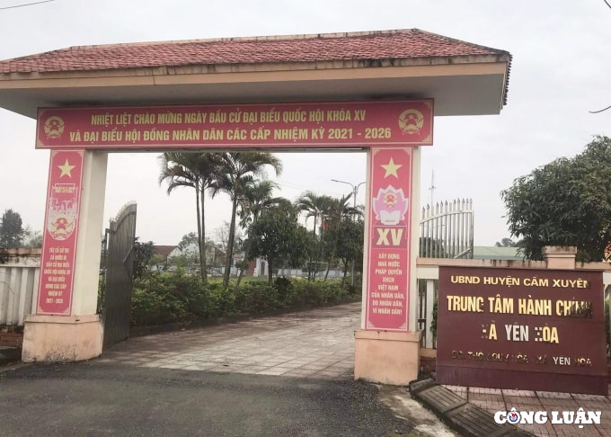 huyen cam xuyen ha tinh yeu cau xa yen hoa giai quyet dut diem vu viec hinh 1
