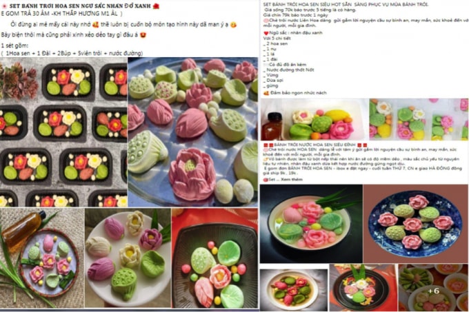 set banh troi hoa sen lam mua lam gio truoc them le tet han thuc hinh 3