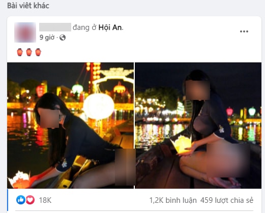 quang nam nu du khach mac phan cam tha hoa dang tren song hoai hinh 1
