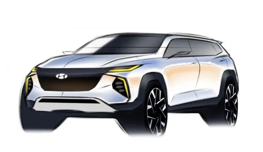 hyundai santa fe the he moi se duoc trang bi logo phat sang hinh 1