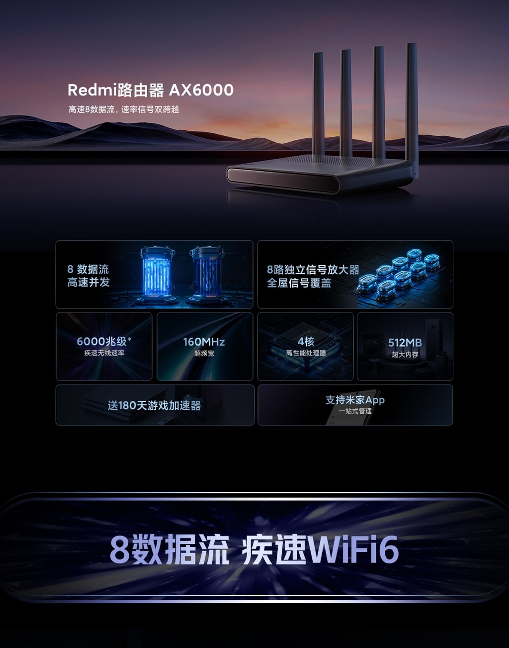 router redmi ax6000 ra mat so huu toc do len den 6000mbps hinh 3
