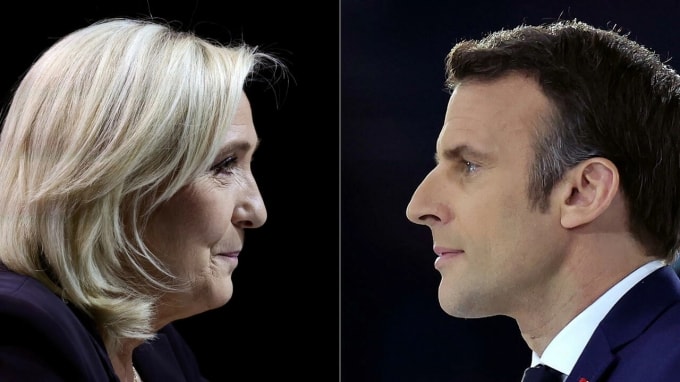 bau cu phap ong macron va ba le pen chinh thuc vao vong 2 hinh 1