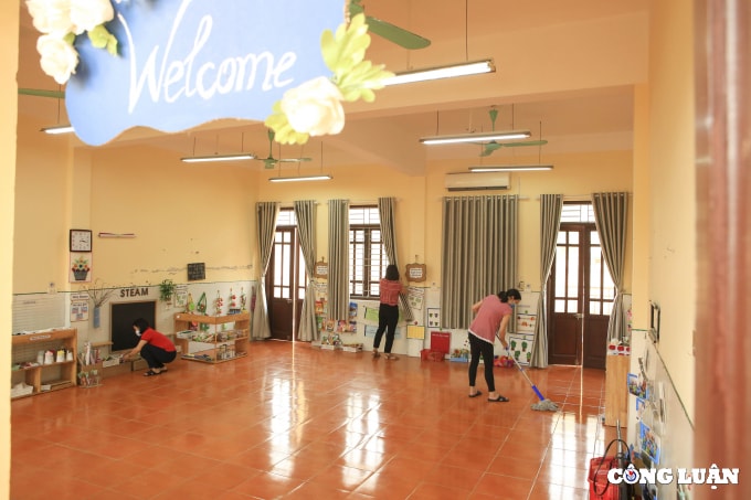 ha noi cac truong mam non tong luc don dep san sang cho ngay hoi den truong hinh 6