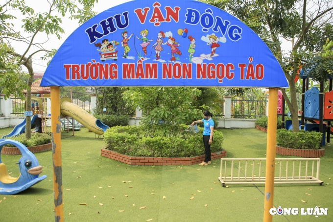 ha noi cac truong mam non tong luc don dep san sang cho ngay hoi den truong hinh 10