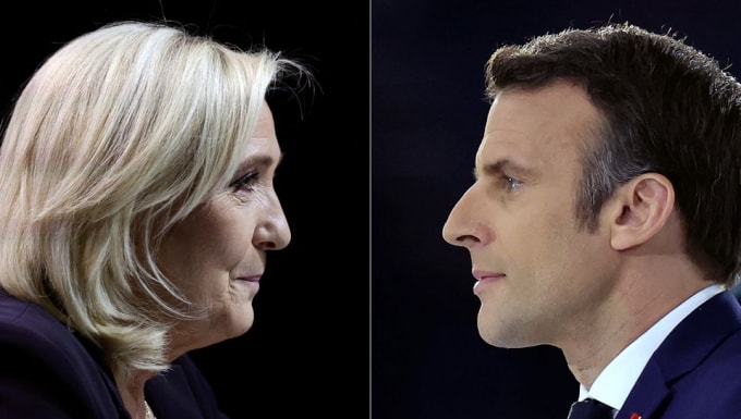 bau cu phap khoang cach ngay cang gan giua le pen va macron truoc vong 2 hinh 1