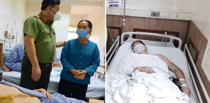 2 chien si cong an bi thuong khi truy bat toi pham hinh 1