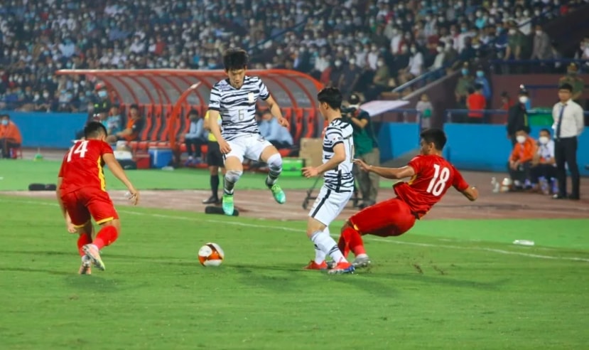u23 viet nam hoa 1 1 u20 han quoc tren san viet tri hinh 9