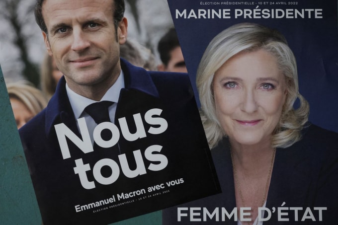 bau cu phap tong thong macron van dan truoc ba le pen trong cac tham do hinh 1