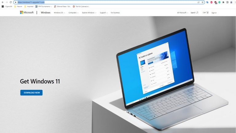 xuat hien trang web windows 11 gia mao lua nguoi dung tai ve may hinh 1