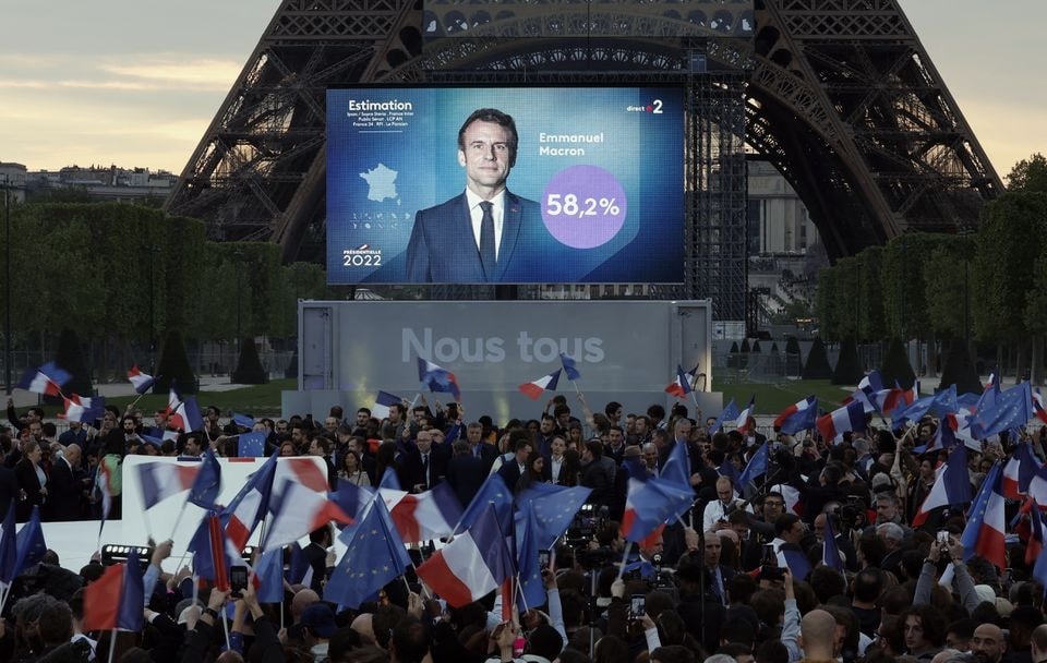 ong macron chien thang trong cuoc bau cu tong thong phap 2022 hinh 1