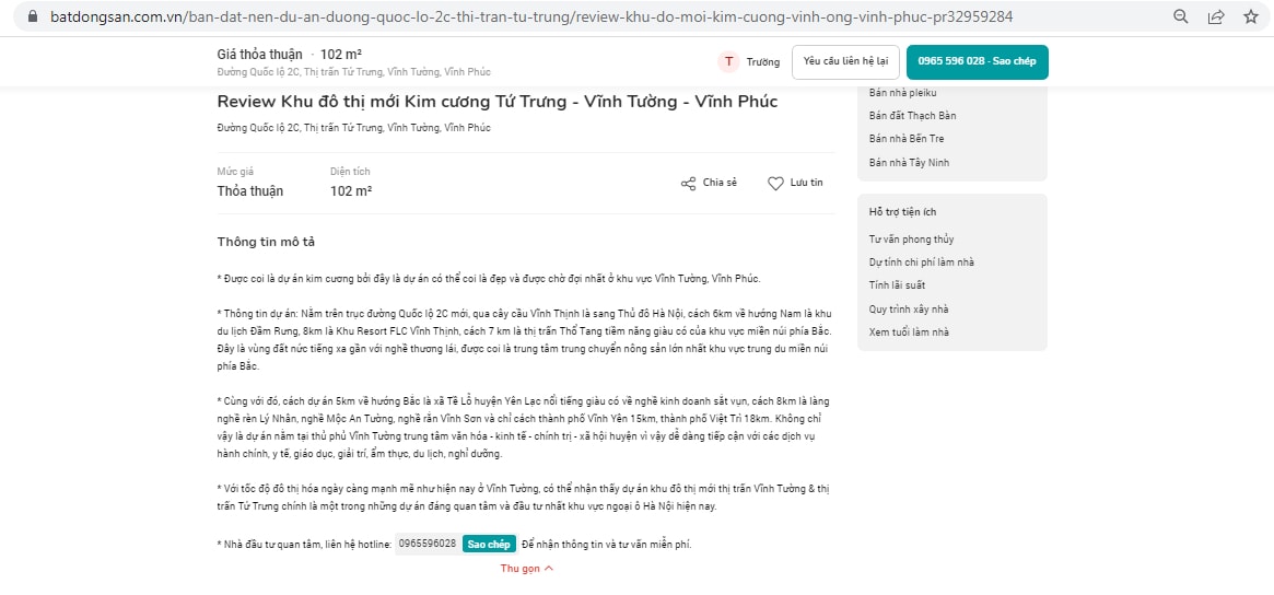 vinh phuc canh bao rui ro cho khach hang khi mua nha tai du an khu do thi moi tu trung hinh 2