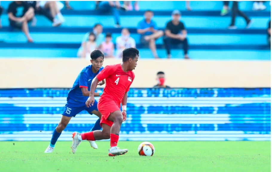 dan truoc 2 ban u23 lao bi u23 singapore chia diem dang tiec o tran ra quan sea games 31 hinh 6