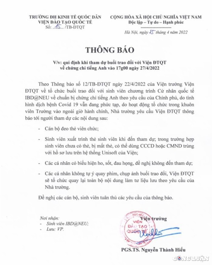 chung chi ngoai ngu khong duoc cong nhan sinh vien khong du dieu kien ra truong hinh 2
