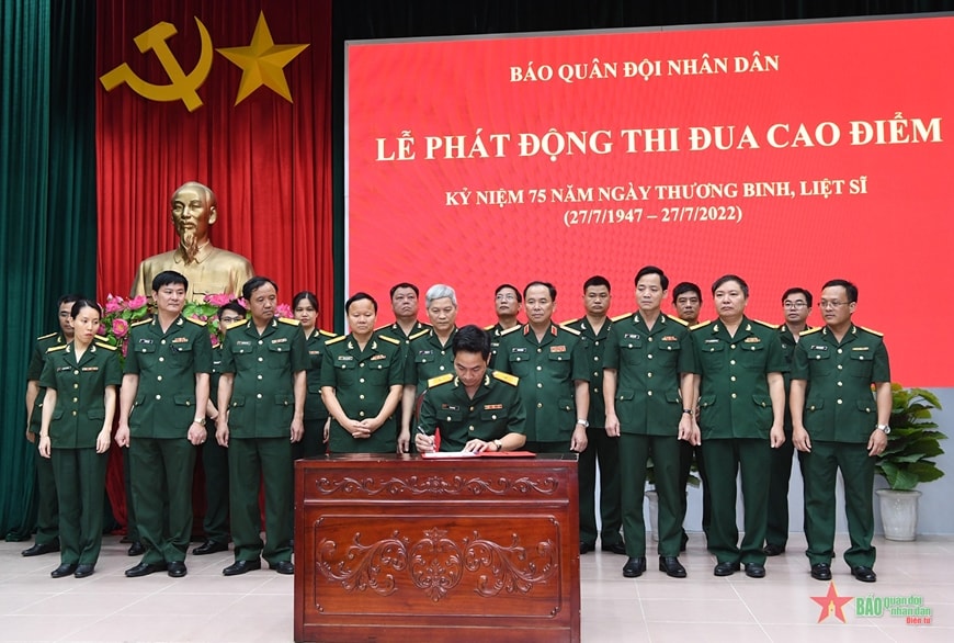 bao quan doi nhan dan phat dong dot thi dua cao diem ky niem 75 nam ngay thuong binh liet si hinh 1