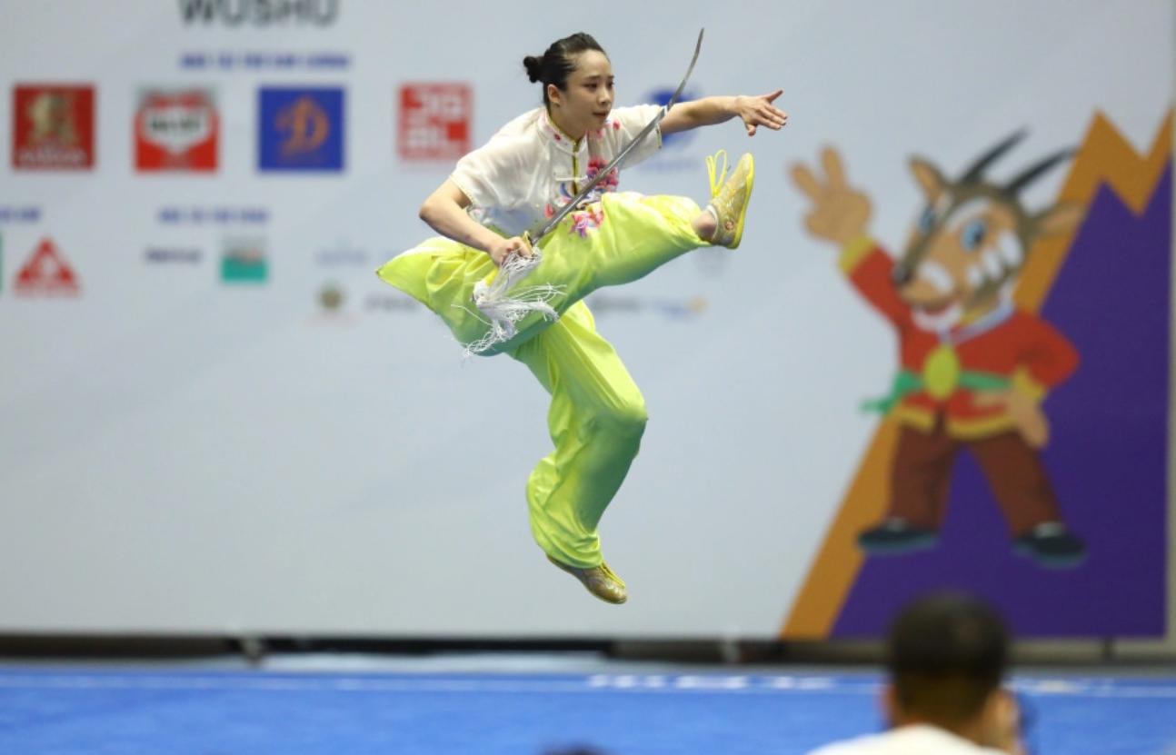 wushu mang ve 2 hcv cho doan the thao viet nam trong sang 13 5 hinh 3
