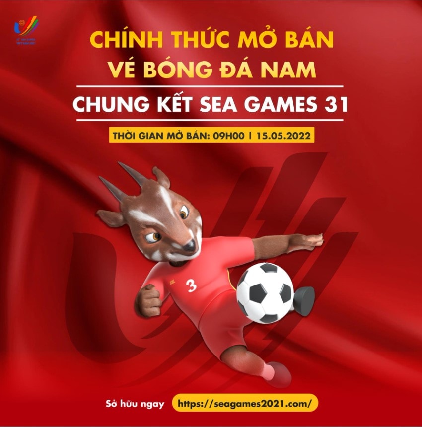 ngay mai 15 5 mo ban ve tran chung ket mon bong da nam sea games 31 hinh 1