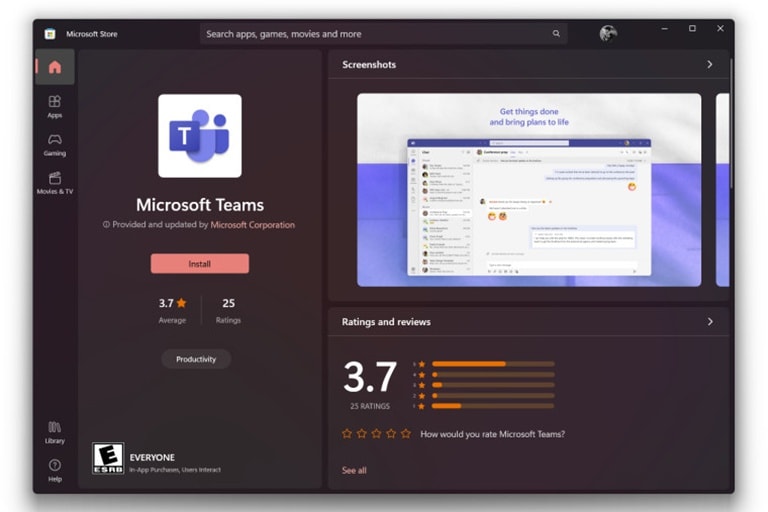 microsoft teams da chinh thuc co mat tren microsoft store hinh 1