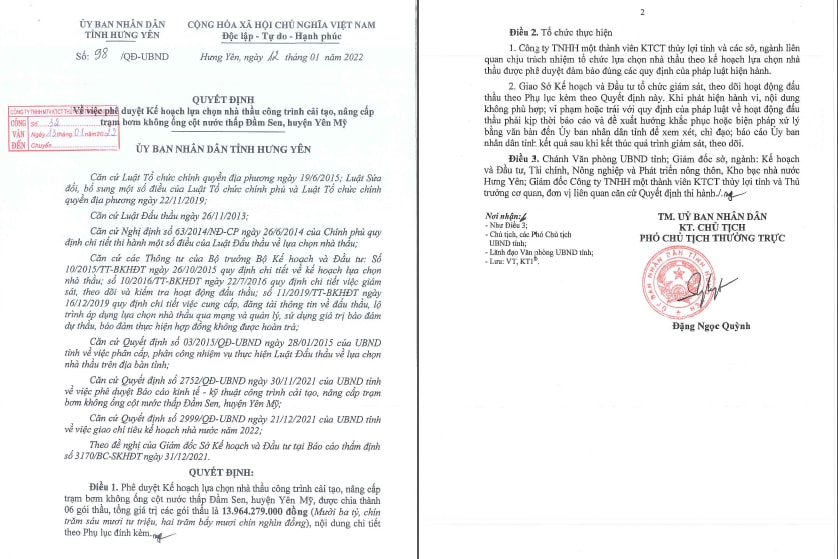 hung yen nhieu goi thau dinh nghi van gian lan trong dau thau hinh 2