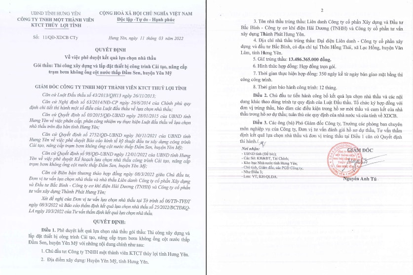 hung yen nhieu goi thau dinh nghi van gian lan trong dau thau hinh 3