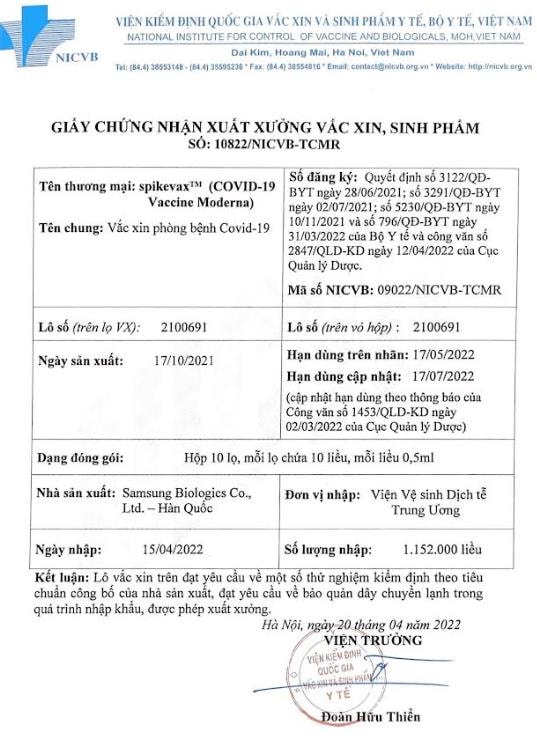 tp hcm thong tin ve lo vaccine covid 19 tiem cho tre tu 6 12 tuoi het han su dung hinh 1