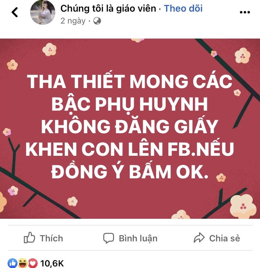 co nen khoe thanh tich hoc tap cua con tre len mang xa hoi hinh 1