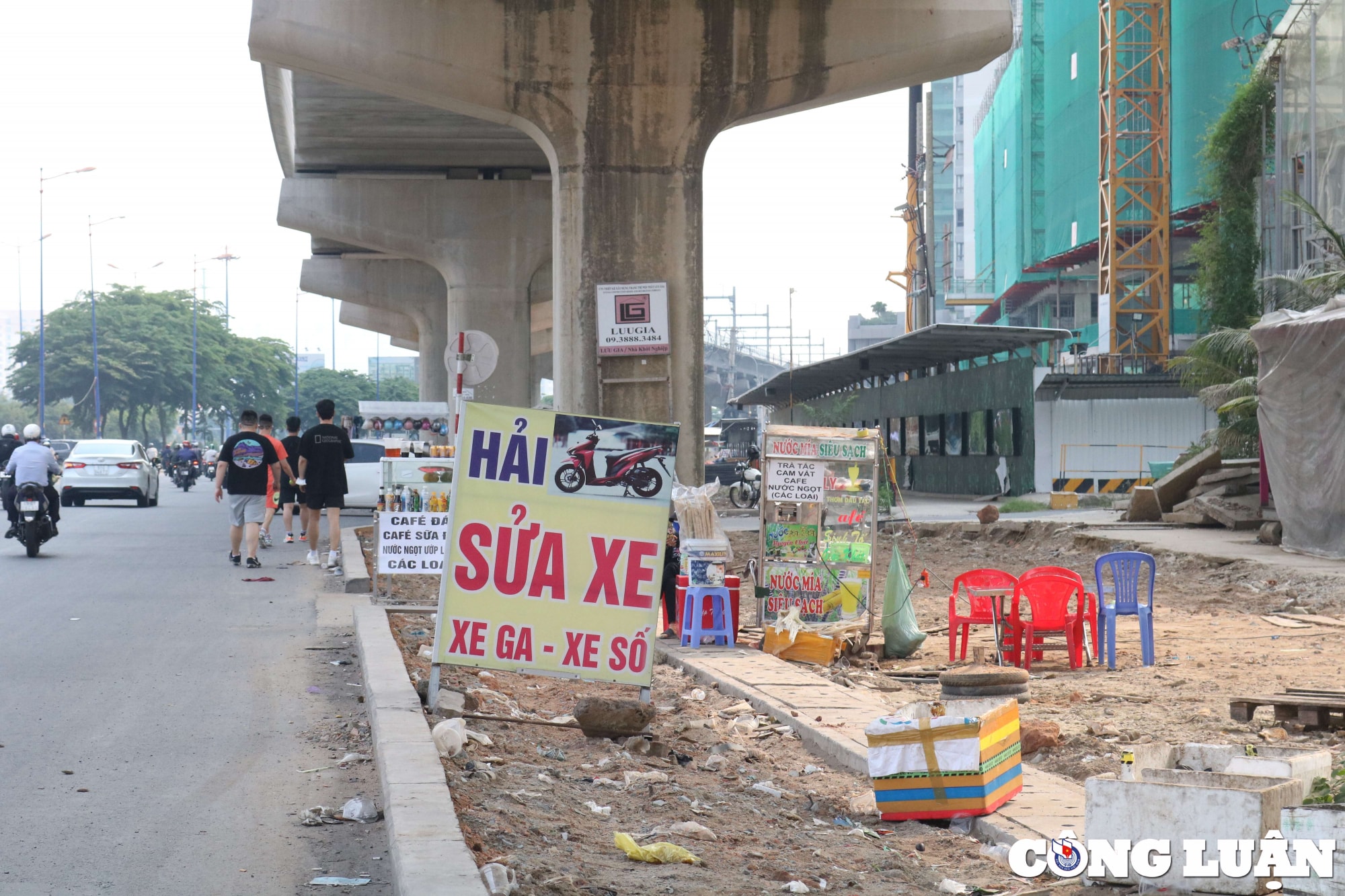 hinh ve bay rac thai tran lan doc tuyen metro 1 o tp hcm hinh 12