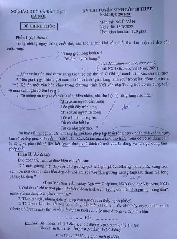 goi y giai de thi mon ngu van vao lop 10 cong lap tai ha noi hinh 1