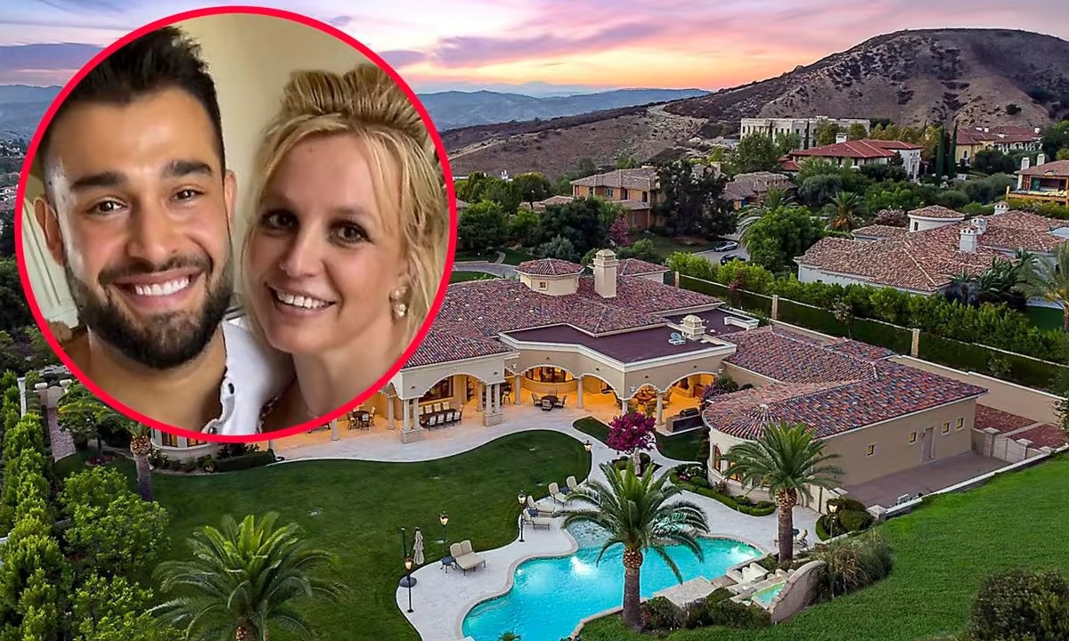 cap doi britney spears va sam asghari khoe qua cuoi sieu khung hinh 1