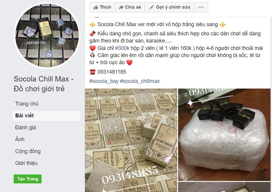 canh bao ma tuy nup bong duoi nhan hieu chocolate chill max hinh 2