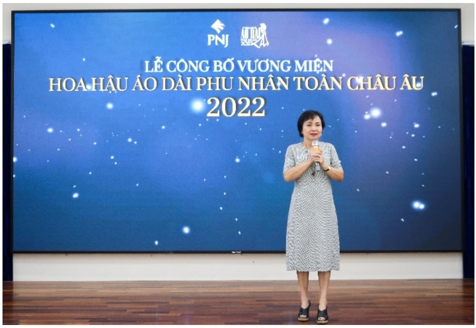 Bà Cao Thị Ngọc Dung – Chủ tịch Hội đồng quản trị PNJ chia sẻ tại buổi Lễ công bố