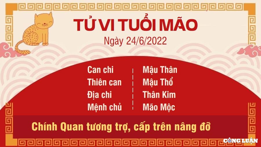 Dự đoán tử vi tuổi Mão hôm nay: Chính Quan tương trợ, người tuổi Mão nhận được sự nâng đỡ của cấp trên. Vì thế, nếu có điều gì còn thắc mắc, bạn nên chủ động trao đổi để được tháo gỡ, chớ nên giữ mọi việc ở trong lòng.Với người làm lãnh đạo, bạn có kinh nghiệm và kiến thức sâu sắc về lĩnh vực đang hoạt động, nhờ vậy mà bạn có thể đưa ra những quyết sách hợp lý giúp tập thể phát triển. Bạn ngày càng cảm thấy tự tin hơn và sẵn sàng tiến về phía trước.