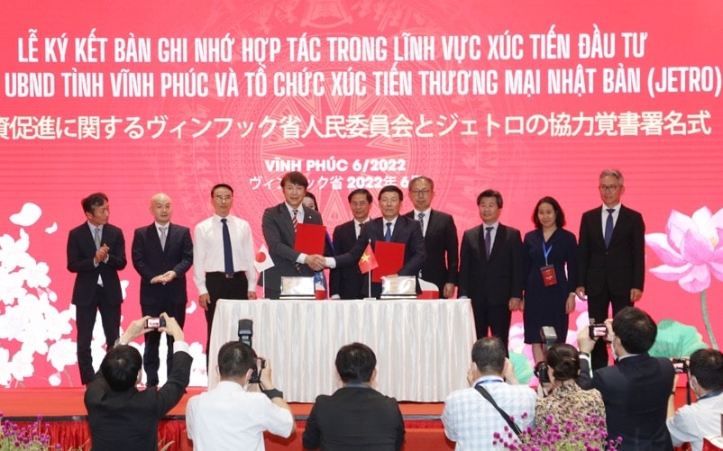 Ký kết hợp tác giữa Vĩnh Phúc và JETRO