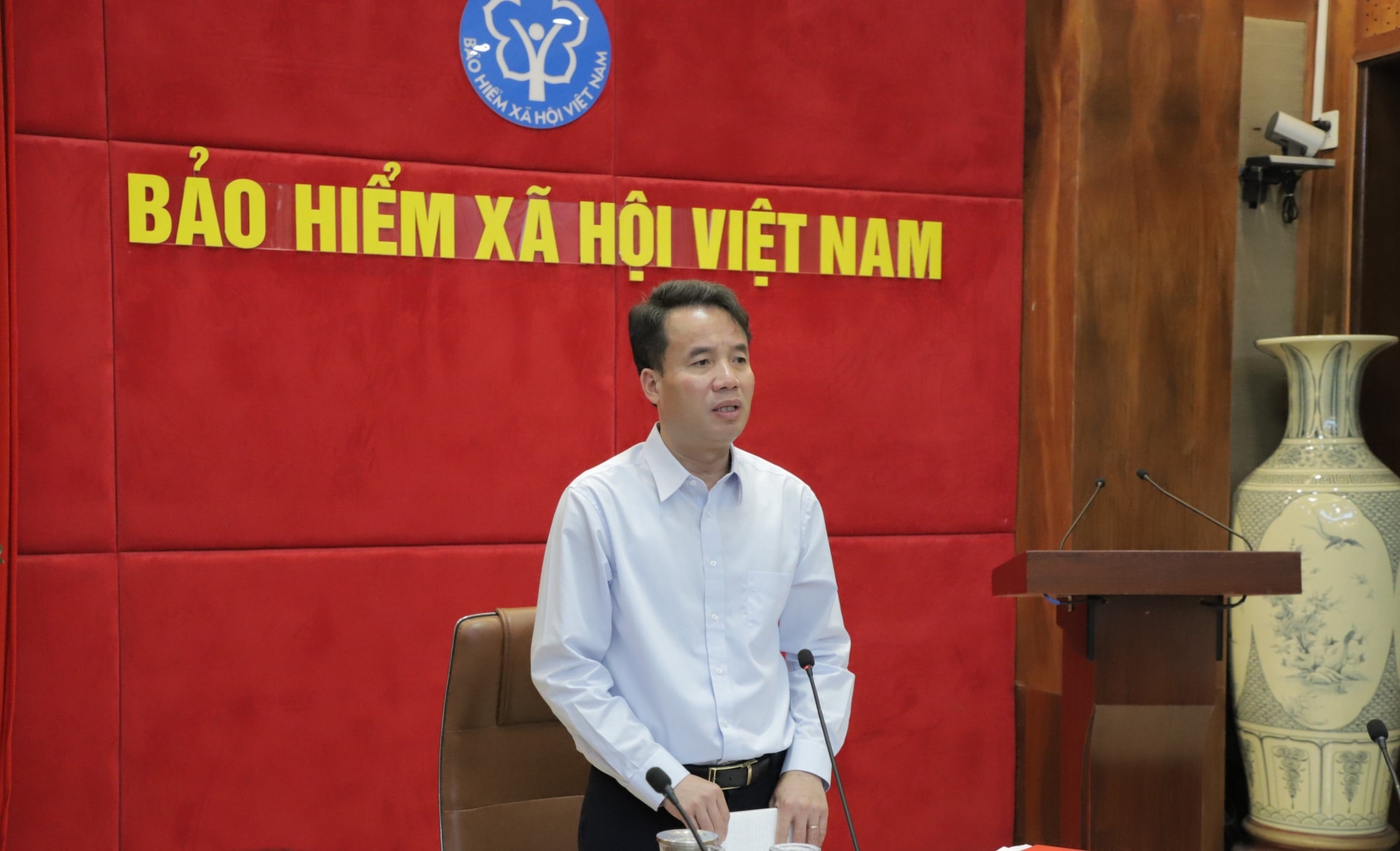 Tổng Giám đốc BHXH Việt Nam phát biểu